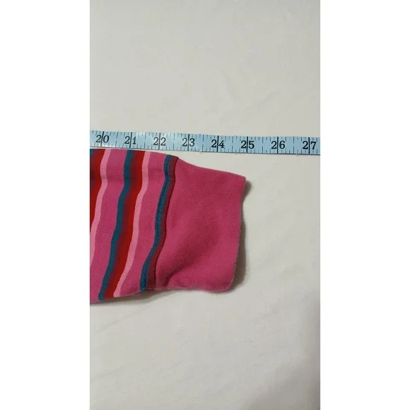 Parra Men's 100% Cotton Mid Weight Pink Striped Long Sleeve‎ Shirt Size Medium - Picture 9 of 9